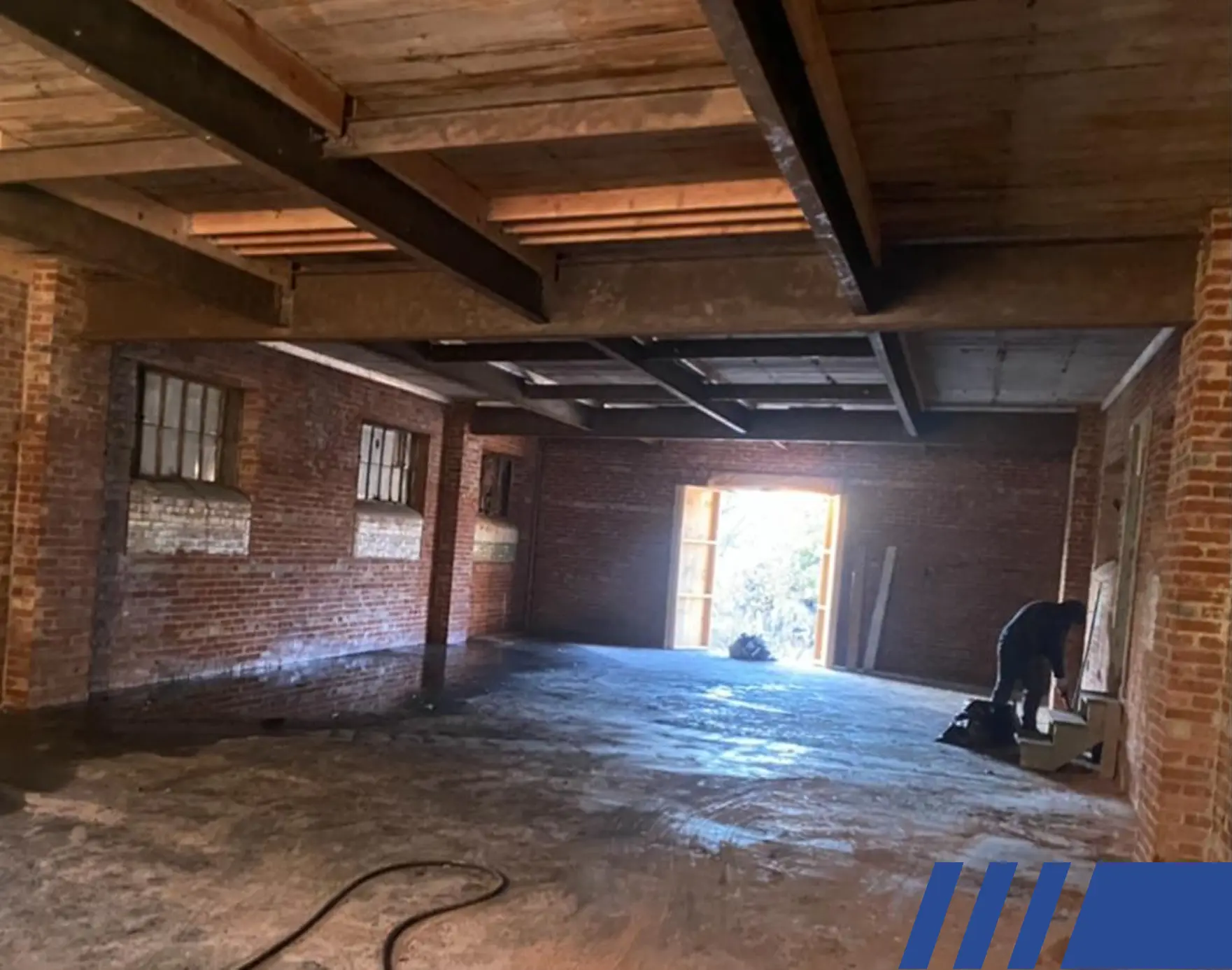 powerrushing large room Engineered Demolition Plans